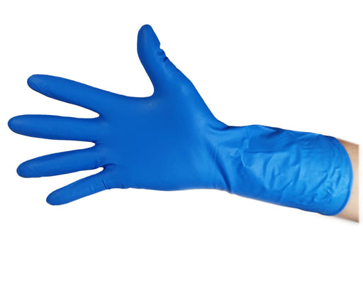manual HR300 High Risk Untersuchungshandschuhe Nitril blau (S-XL 50 Stück)