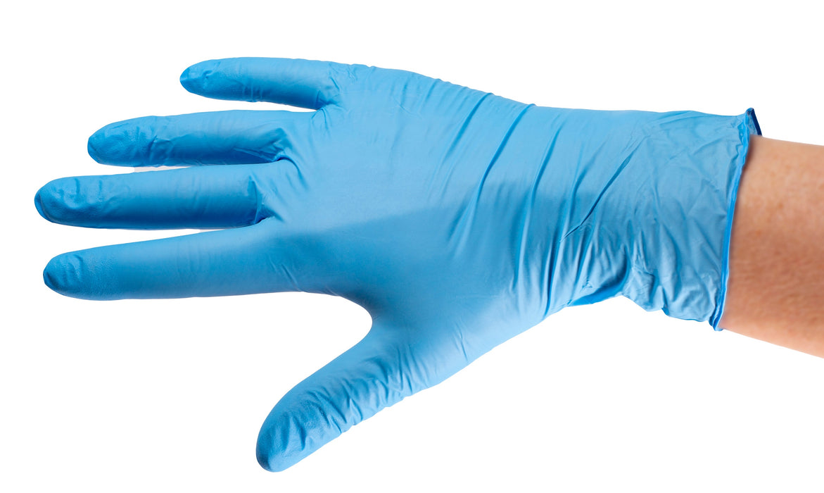 manual UN 120 Examination Gloves Nitrile Blue Size S (200 Pieces)