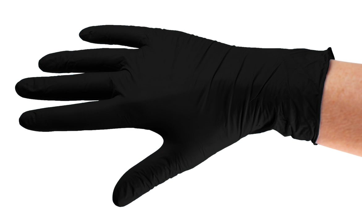 manual BN 117 Examination Gloves Nitrile Black Size XS (100 pieces)